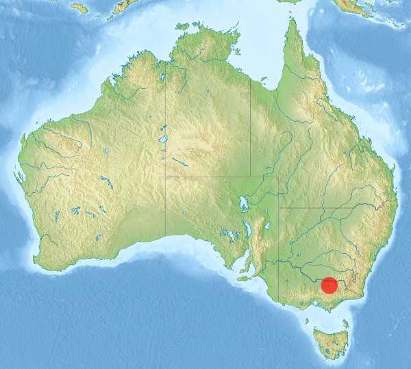 mappa dell'Australia