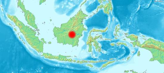 mappa Borneo Indonesiano